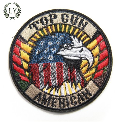 Adhesive Embroidered Custom Chinese Patch Badge Embroidery Patches