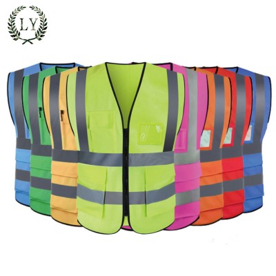 Wearable Airport Worker EN471 Standard Reflective Safety Jacket Vest