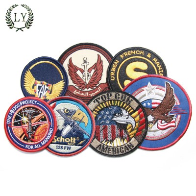 Heat Press Custom Badge Embroidery Patch,Iron On Patch For Clothing