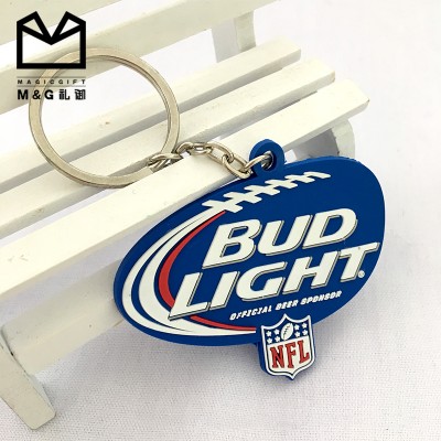 unique design silicon custom embossed pvc keychain